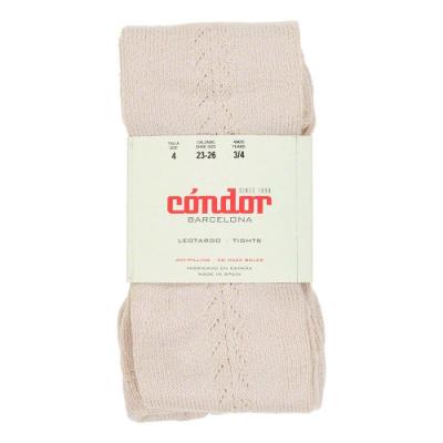 Picture of Condor Socks Side Openwork Warm Tights - Nude