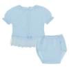 Picture of Mac Ilusion Girls Boxed Short Sleeved Knitted Set - Blue