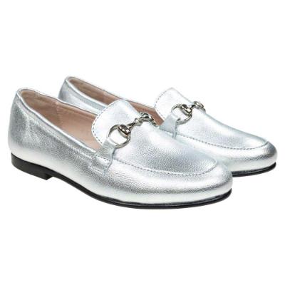 Picture of Panache Snaffle Loafer - Metalic Silver Leather