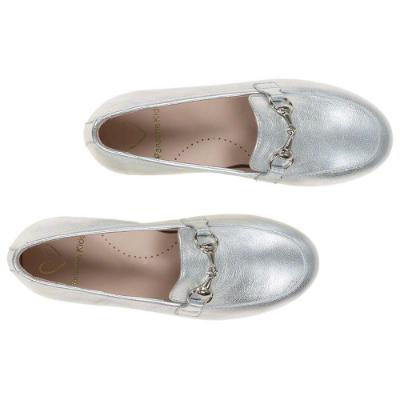 Picture of Panache Snaffle Loafer - Metalic Silver Leather