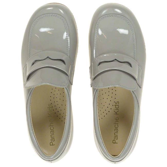 Picture of Panache Max Boys Dressy Loafer - Ice Grey Patent