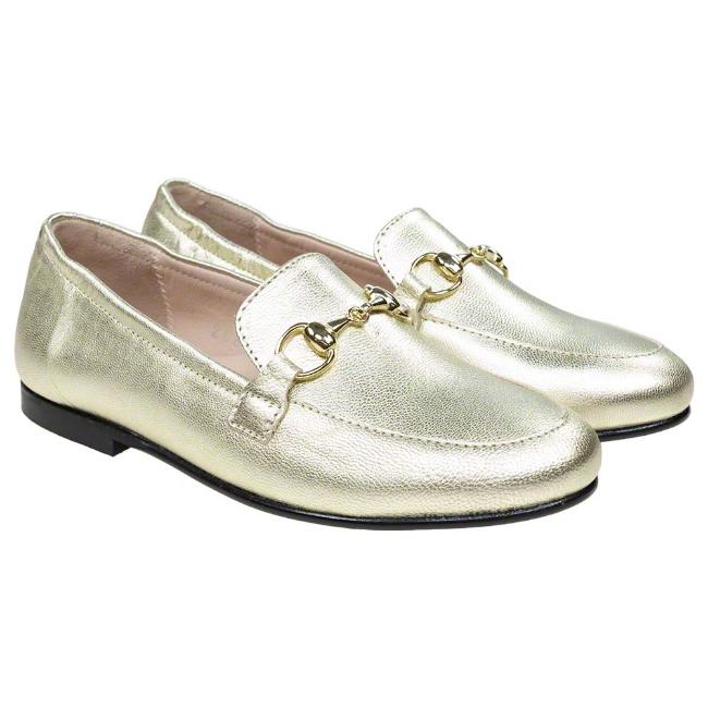 Picture of Panache Snaffle Loafer - Metallic Gold Leather