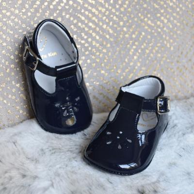 Picture of Panache Baby Shoes Traditional T Bar - Navy