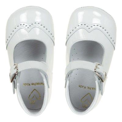 Picture of Panache Baby Shoes Gull Wing Mary Jane - White