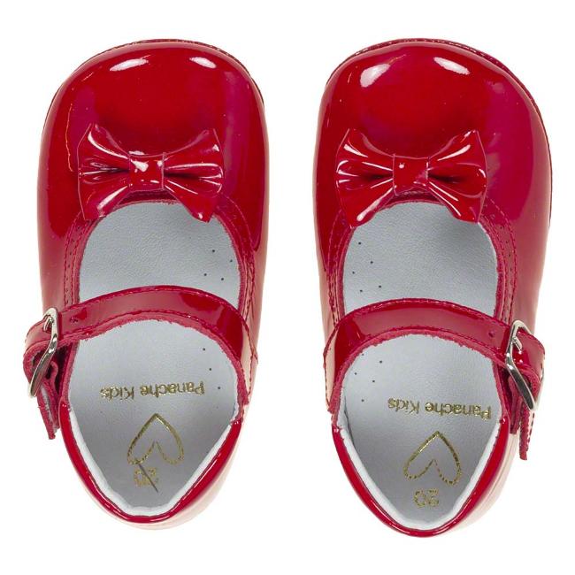 Picture of Panache Baby Shoes Bow Front Mary Jane - Red