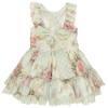 Picture of Loan Bor Girls Ruffle Neckline Floral Dress