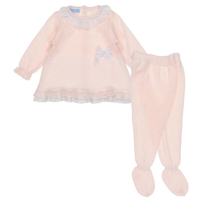 Picture of Mac Ilusion Knitted Plumetti Tunic Leggings Set - Pink