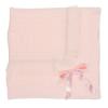 Picture of Mac Ilusion Knitted Shawl Blanket With Tulle Ruffle - Pink