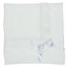 Picture of Mac Ilusion Knitted Shawl Blanket With Tulle Ruffle - White