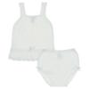 Picture of Mac Ilusion Knitted Tulle Hem Tunic Panties Set - White