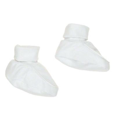 Picture of Purete du... bebe Soft Cotton Booties - White