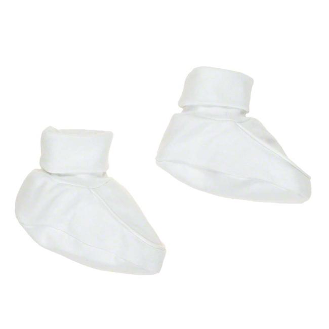 Picture of Purete du... bebe Soft Cotton Booties - White
