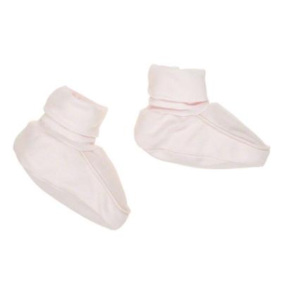 Picture of Purete du... bebe Soft Cotton Booties - Pink