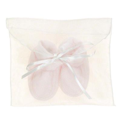 Picture of Purete du... bebe Soft Cotton Booties - Pink
