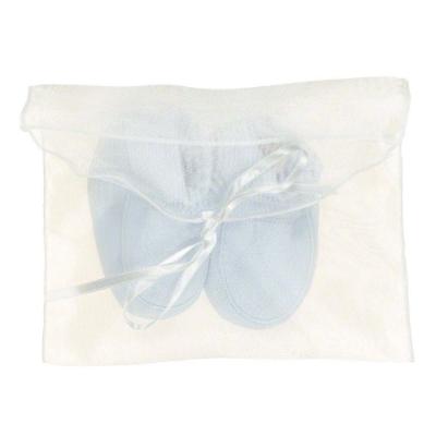 Picture of Purete du... bebe Soft Cotton Booties  - Blue