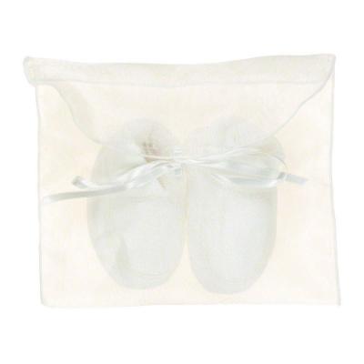 Picture of Purete du... bebe Soft Cotton Booties  - Ivory