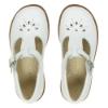 Picture of Panache Kids Traditional Unisex T-bar Sandal - White Leather