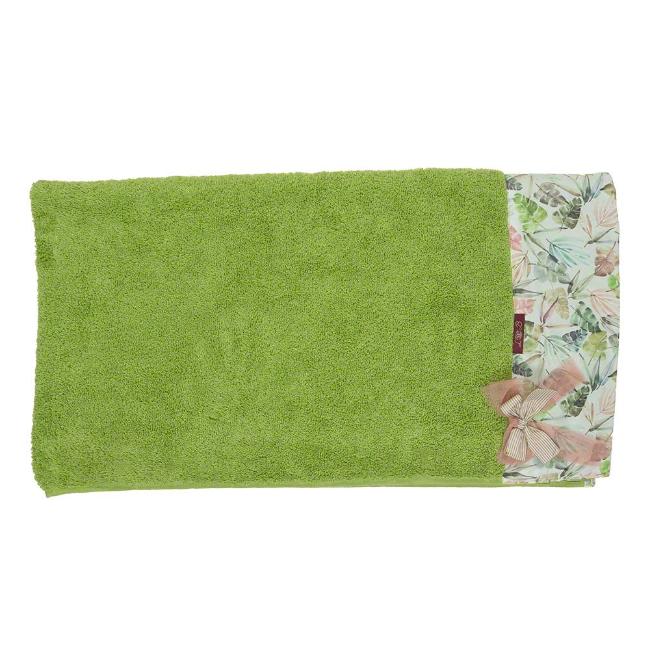 Picture of Loan Bor Fern Print Cotton Beach Towel - Green