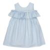 Picture of Loan Bor Girls Ruffle Bodice Dress - Blue Stripe