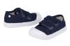 Picture of Igor Berri Velcro Strap Canvas Pump - Navy Blue