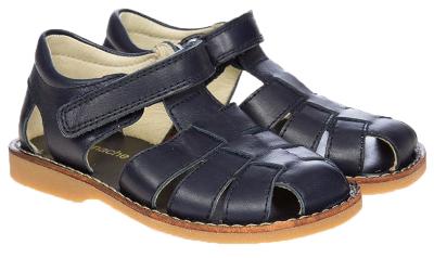 Picture of Panache Lewis Boys Strappy Sandal - Navy Leather
