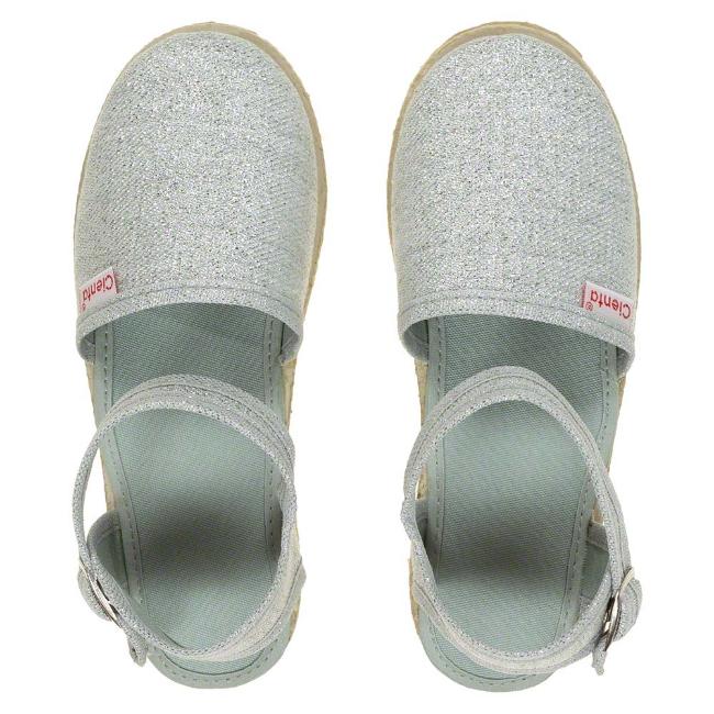 Picture of Calzados Cienta Girls Espadrille Sandal - Metallic Silver
