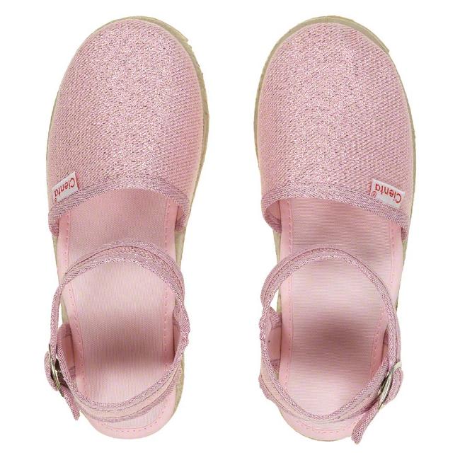 Picture of Calzados Cienta Girls Espadrille Sandal - Metallic Pink