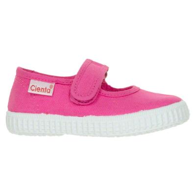 Picture of Calzados Cienta Canvas Mary Jane Shoe - Fucshia Pink