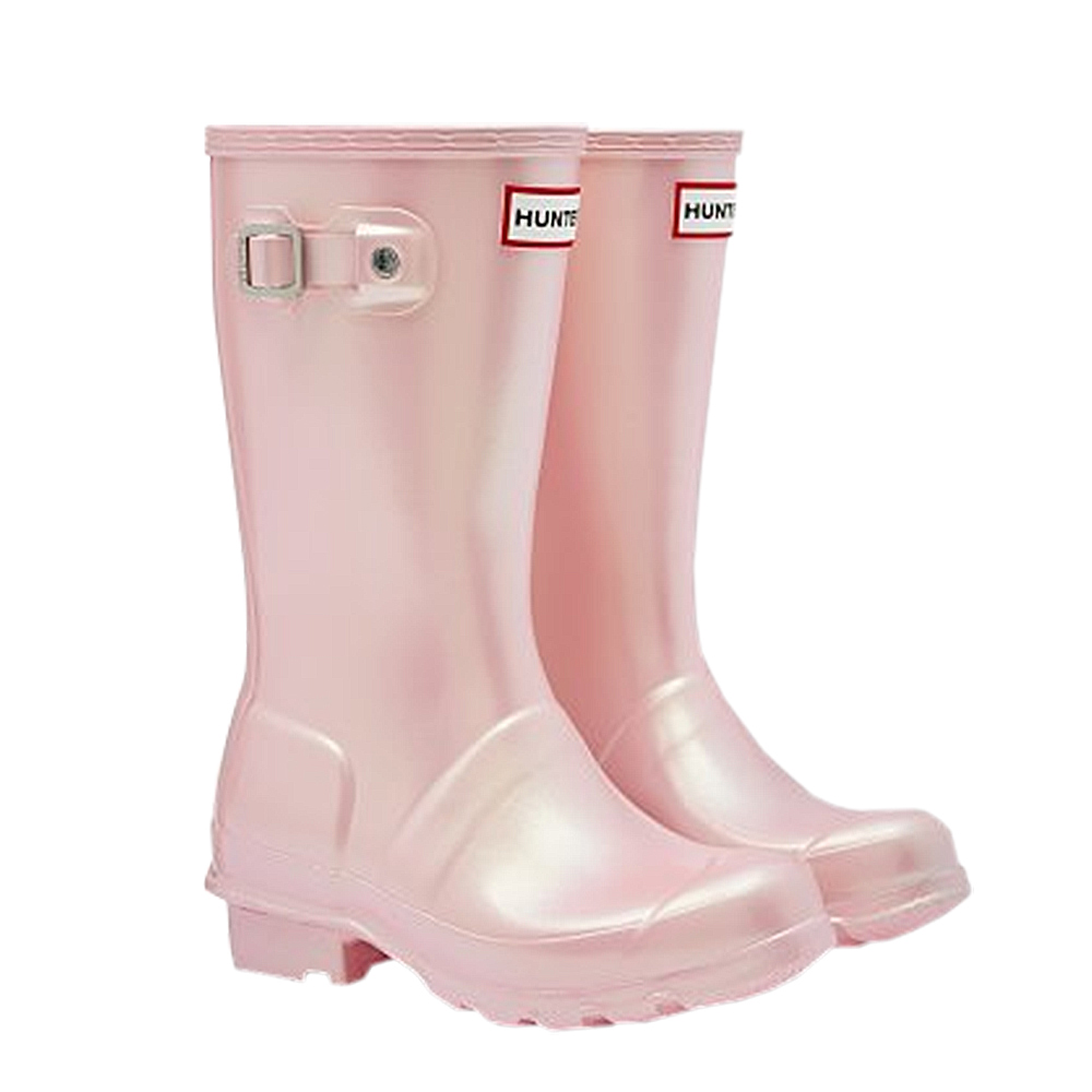 Hunter Original Big Kids Nebular Wellington Boots - Bella Pink