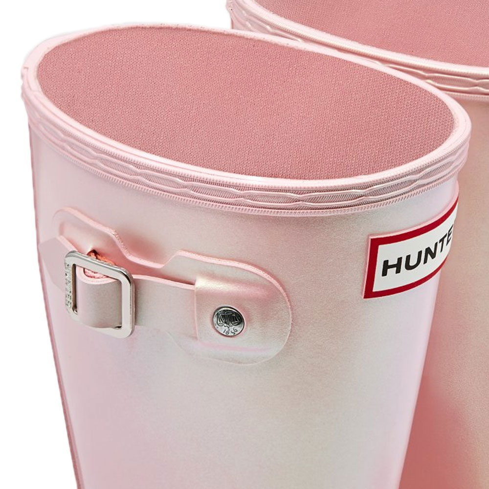 Hunter Original Big Kids Nebular Wellington Boots Bella Pink