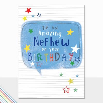 Picture of Laura Darrington Designs Scribbles Amazing Nephew Birthday Greeting Card