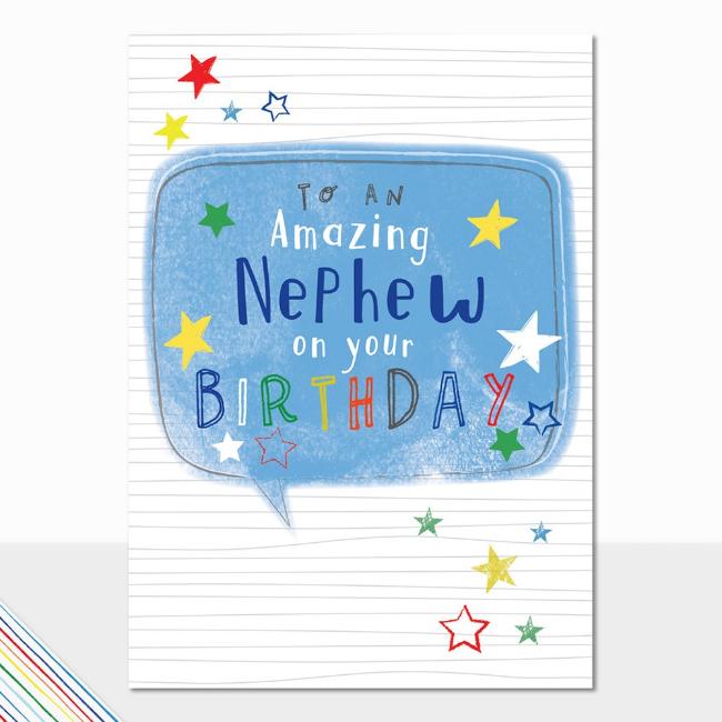 Picture of Laura Darrington Designs Scribbles Amazing Nephew Birthday Greeting Card