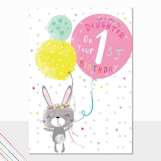 Picture of Laura Darrington Designs Scribbles 1st Birthday Daughter Greeting Card