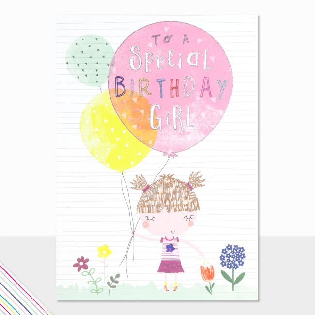 Picture of Laura Darrington Designs Scribbles Special Birthday Girl Greeting Card