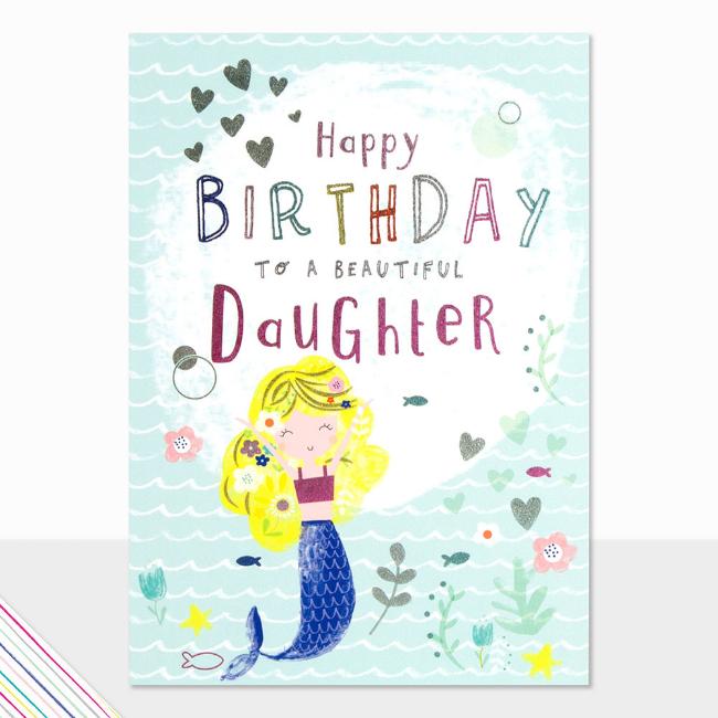 Picture of Laura Darrington Designs Scribbles Happy Birthday Beautiful Daughter Greeting Card