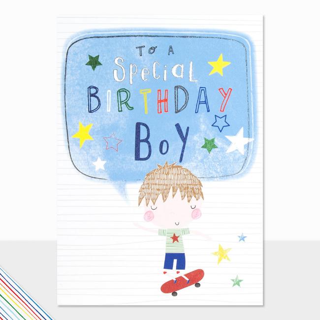Picture of Laura Darrington Designs Scribbles To A Special Birthday Boy Greeting Card