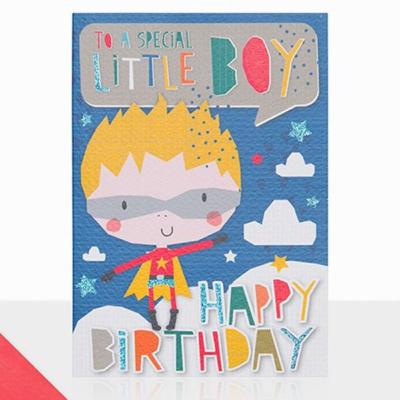 Picture of Laura Darrington Designs Cut Out Little Boy Greeting Card
