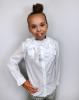 Picture of Loan Bor Girls Ruffle Bow Blouse - White
