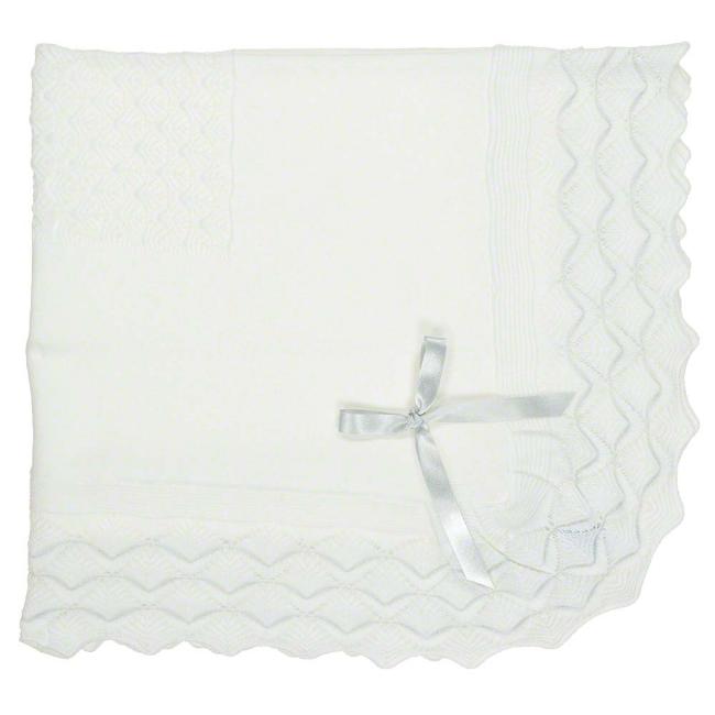Picture of Mac Ilusion Boxed Crochet Knit Blanket - White