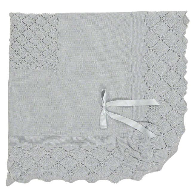 Picture of Mac Ilusion Boxed Crochet Knit Blanket - Grey
