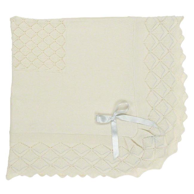 Picture of Mac Ilusion Boxed Crochet Knit Blanket - Cream