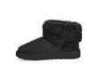 Picture of UGG Youth Classic Mini Fluff Sheepskin Boot - Black