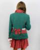 Picture of Loan Bor Girls Tartan Ruffle Jacket - Green