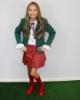 Picture of Loan Bor Girls Tartan Ruffle Jacket - Green