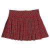 Picture of Loan Bor Girls Blouse Tartan Skirt Set - Red
