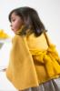 Picture of Loan Bor Girls Boucle Collar Cape - Mustard