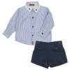 Picture of Loan Bor Boy Shirt Shorts Set - Navy 1921903