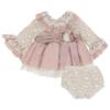 Picture of Loan Bor Baby Lace Dress Panties Set - Pink
