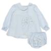 Picture of Loan Bor Baby Big Bow Dress Panties Set - Pale Blue