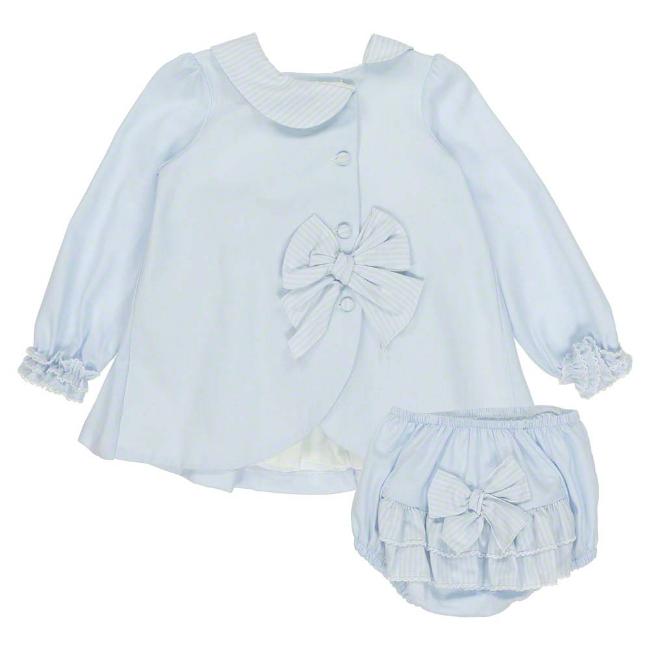 Picture of Loan Bor Baby Big Bow Dress Panties Set - Pale Blue